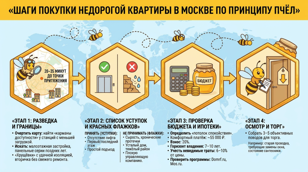 Шаги покупки недорогой квартиры